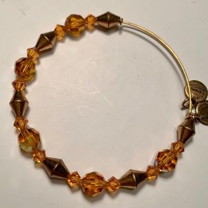 Swarovski alex and ani orange beaded bangle